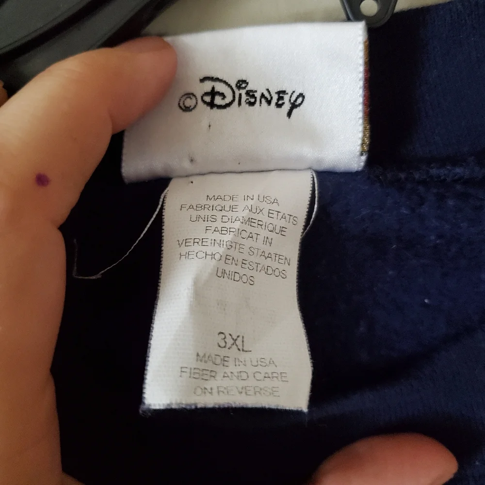 Vintage Walt Disney World Crewneck Pullover Navy Blue Embroider Sweater Size 3XL - Picture 4 of 7